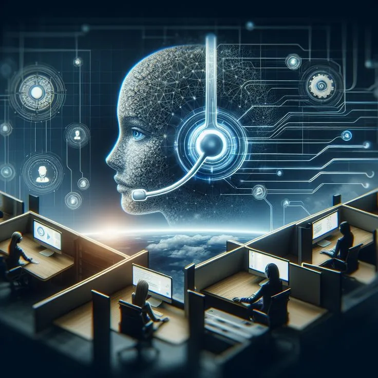 AI assistant supporting a modern business call centre