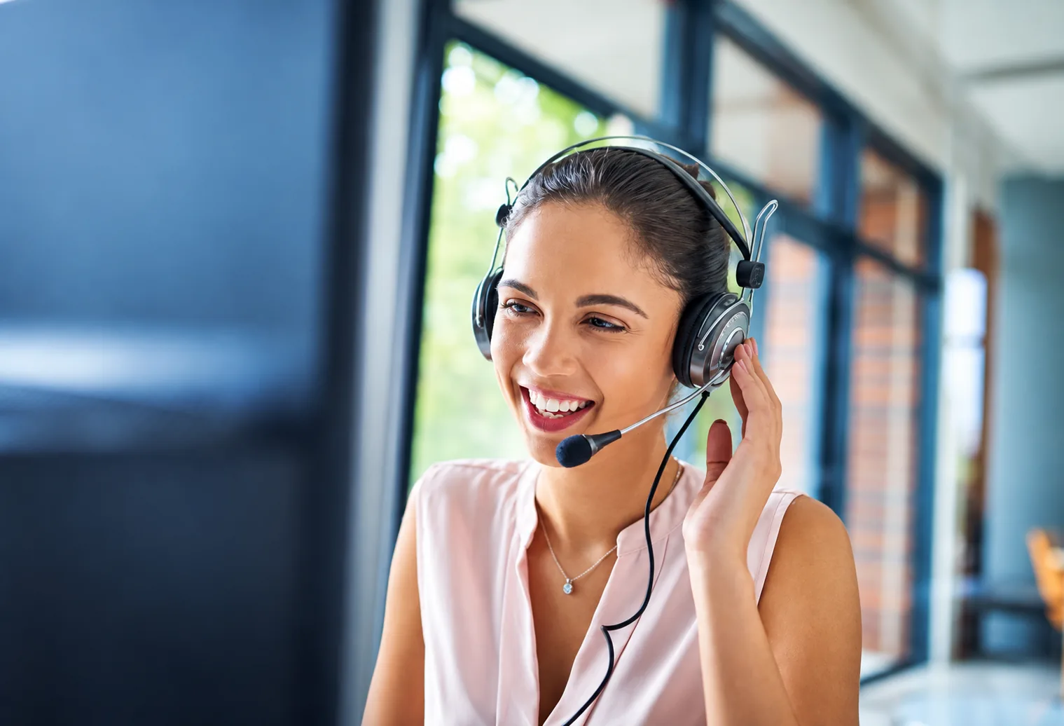 Support professional listening on a headset